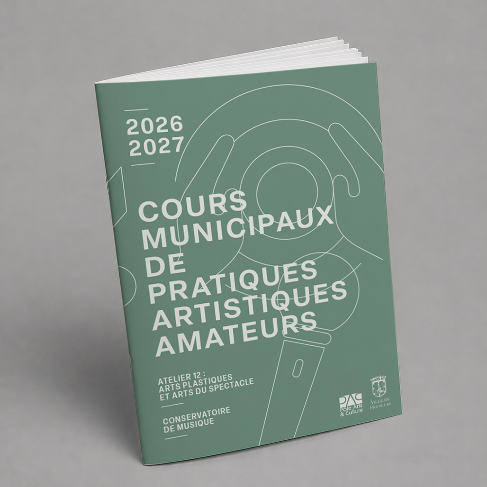 Houilles, plaquette amateurs 2026/2027, conçue par Pauline Moretti